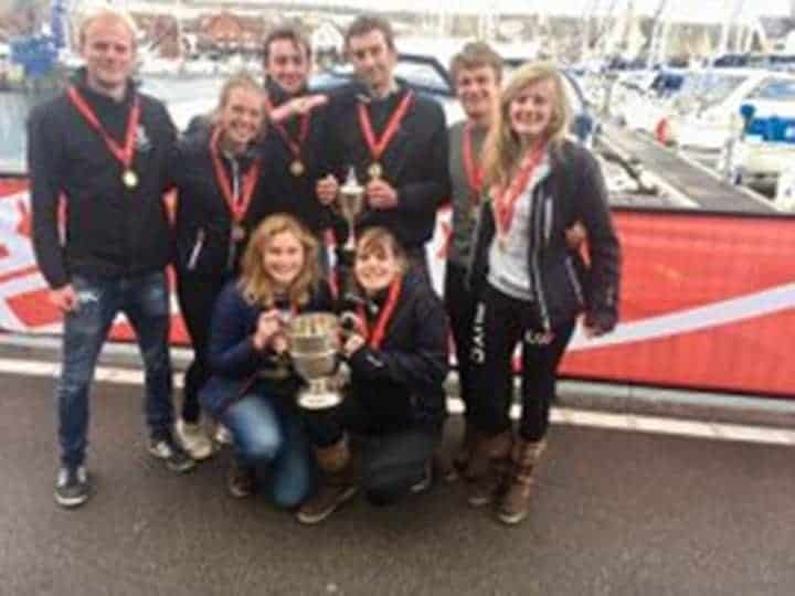 Photo of Oxford team for Oxford Cambridge yachting Varsity Match 2018